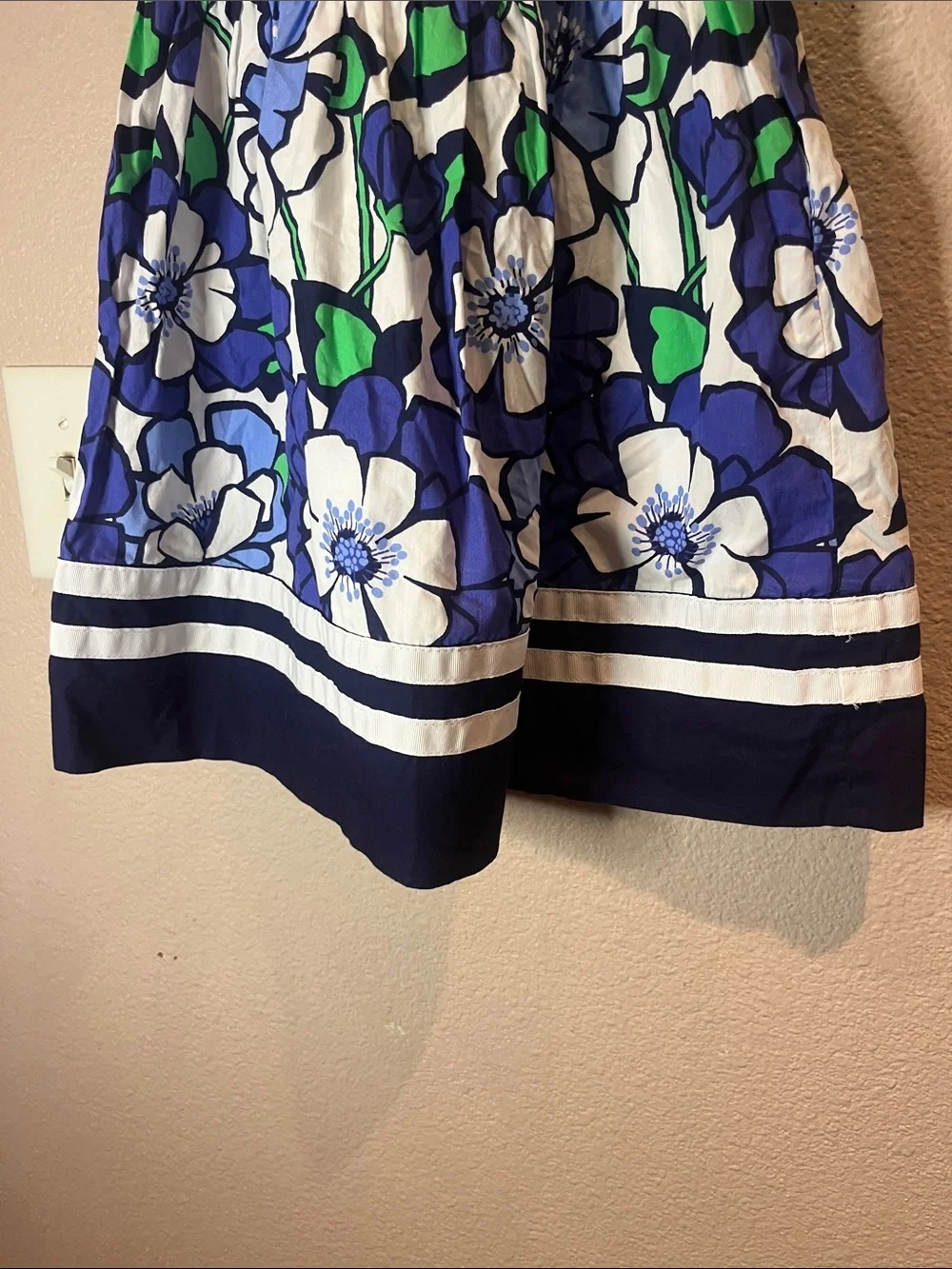 Gymboree Girl’s Cotton Floral Grosgrain Ribbon Dress Size 7